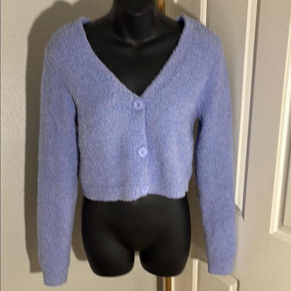 Colsie Purple Cardigan Sweater - Picture 1 of 14